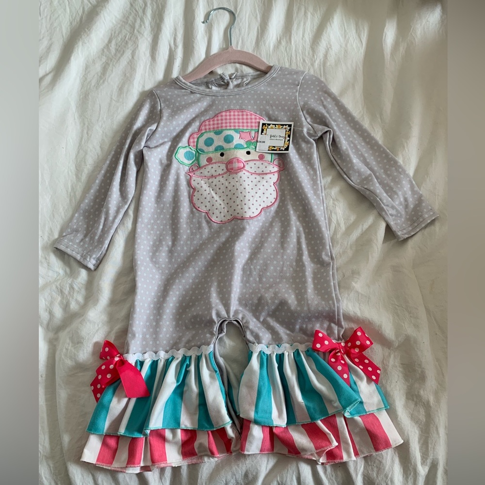 Pink Santa Romper
